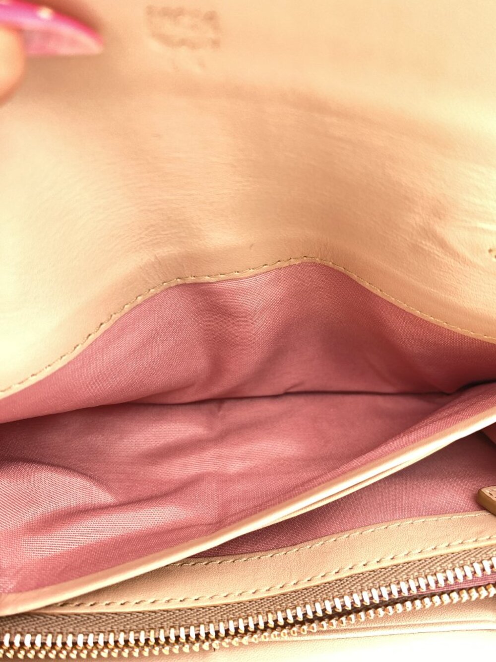 MCM Patricia Studded Visetos Wallet on Chain Rose Gold WOC 💗 Piper - Picture 7 of 14